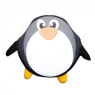  soft stuffed penguin flying disc toy 