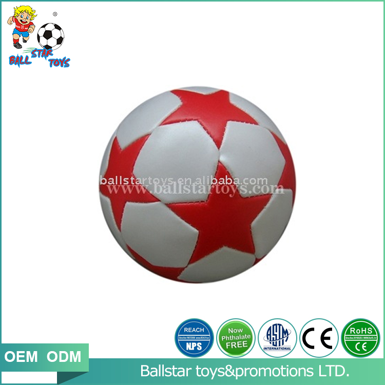 4 inch Phthalate free PVC stuffed star soccer promotion gift toy ball