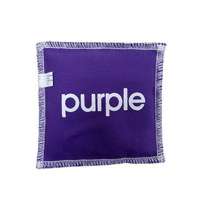 purple color letters sandbags