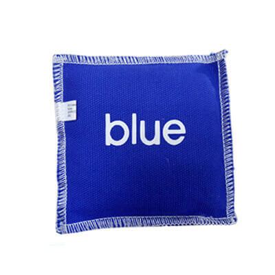blue letter sand bag