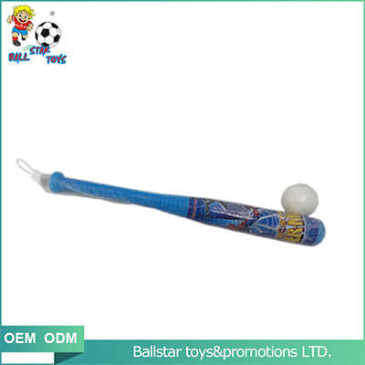 blue plastic baseball toy