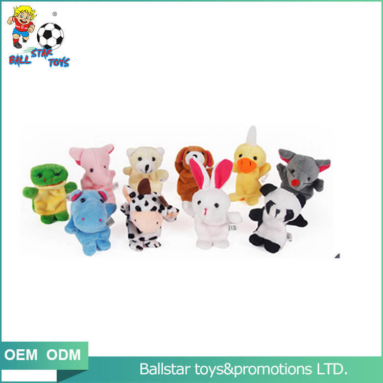 a set of animal finger puppets