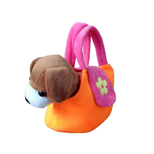 cute stuffed dog bag