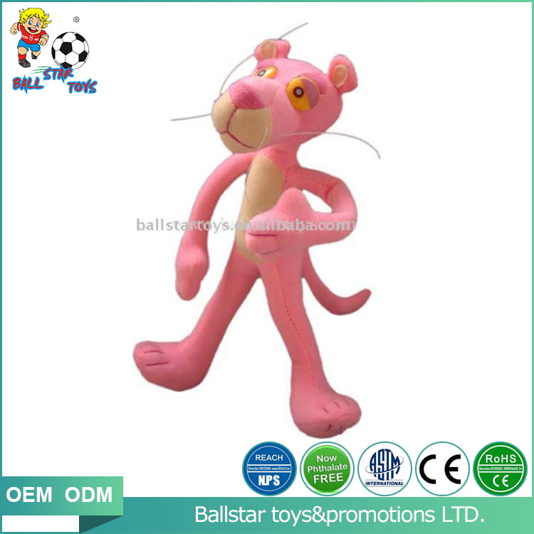 Stuffed short plush flexible animal--Leopard