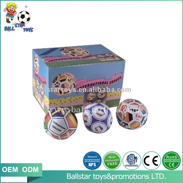 stuffed Phthalate free PVC leather toys soccer balls
