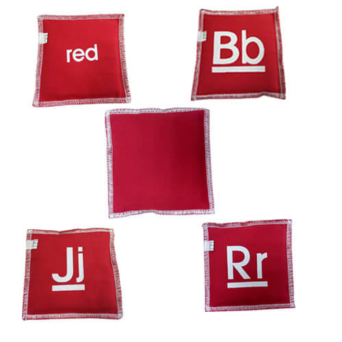 red letters sandbag