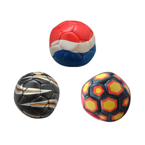 colorful leather kick ball